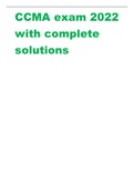 CCMA exam 2022 with complete solutions