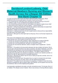 Davidson/London/Ladewig, Olds'  Maternal-Newborn Nursing and Women's  Health Across the Lifespan 9th Edition  Test Bank Chapter 13