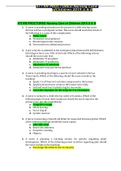 Exam (elaborations) RN - Registered Nurse .ATI RN PROCTORED Nursing Care of Children 2019 A & B DOWNLOAD TOSCORE A 1.	A nurse is providing education to the parent of a child who has cystic fibrosis and has a prolapsed rectum. The nurse should teach that w