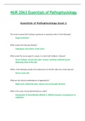 Exam 2 - NUR2063 / NUR 2063 (Latest 2023 / 2024) : Essentials of Pathophysiology - Rasmussen