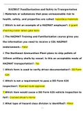 Hazmat Familiarization and Safety In Transportation Test Questions and Answers (2022/2023) (Verified Answers)