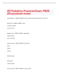 ATI Pediatrics Proctored Exam, PEDS ATI proctored review