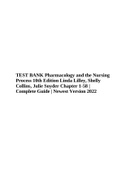 TEST BANK Pharmacology and the Nursing Process.