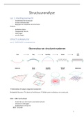 Samenvatting  Structuuranalyse