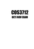 COS3712 Oct-Nov Exam