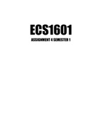 ECS1601 Assignment 4  2023