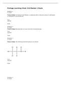 Portage Learning Chem 210 Module 1 Exam