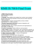 NIMS IS-700.b Final Exam with complete Questions and Answers 