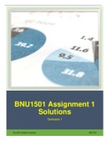 BNU1501 Assignment 1 Semester 1 2023 Solutions