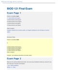 BIOD 121 Final Exam (Latest-2023, Version-1) / BIOD121 Final Exam / BIOD 121 Nutrition Final Exam / BIOD121 Nutrition Final Exam: Essentials in Nutrition: Portage Learning |100% Correct Q & A|