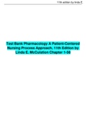 Test Bank Pharmacology A Patient-Centered Nursing Process Approach, 11th Edition by Linda E. McCuistion Chapter 1-58