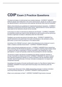 CDIP Exam 2 Practice Questions