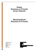 Goede en heldere moduleopdracht Business en IT-Trends.