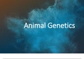 Lecture notes for animal genetics