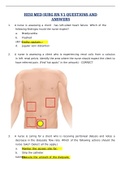 HESI MED SURG RN V1 QUESTIONS AND ANSWERS 