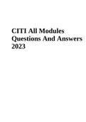 CITI All Modules Questions And Answers 2023