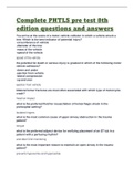 Complete PHTLS pre test 8th edition questions and answers 2022/2023