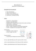 Volledige samenvatting van metabolisme&metabole regeling voor biomedische wetenschappen (gemaakt in 2022-2023)