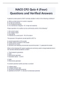 NACE CP2 PACKAGE DEAL - BUNDLE Contains Exams, Latest Quiz 1-4, and Verified study materials. All 100% Approved and Latest 2023/2024 solutions- Download to score A