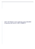 A&P 1 101 Module 6 exam 6 endocrine system (GRADED A) Questions and Answers | 100% CORRECT.