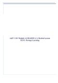 A&P 1 101 Module 4 (GRADED A+) Skeletal system TEST- Portage Learning