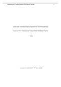 Summary  NURS 6630: Psychopharmalogical Approaches to Treat Psychopathology Assignment Week 5- Assessing and Treating Patients With Bipolar Disorder [SOLVED]