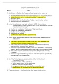 GOV 101 AP Government Unit 1 Test Study Guide Chapter 1 - 3. Complete Guide 2023