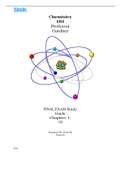 Chemistry 101 Professor Gardner FINAL EXAM Study Guide Chapters 1-16 By Danielle Duncan.