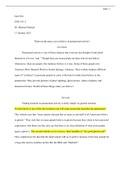 English 101 Unit 2 Unbelievable Essay Notes