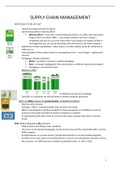 Summary: Supply Chain Management, 3rd Year of SME Management (KdG)