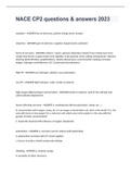 NACE CP2 questions & answers 2023   oxidation - ANSWER-loss of electrons, positive charge atoms (anode)  reduction - ANSWER-gain of electrons, negative charged atoms (cathode)  forms of corrosion - ANSWER-uniform, crevice, galvanic (dissimilar metals) if 