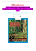 Theory and Practice of Counseling and Psychotherapy 10th Edition Test Bank by Gerald Corey (All Chapters Complete, A+ Rated Solutions)