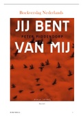 Boekverslag "Jij bent van mij" Peter Middendorp