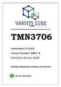 TMN3706 Assignment 3 2023 (588713)