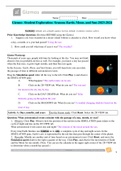 Gizmos -Student Exploration- Seasons-Earth, Moon, and Sun-2023-2024