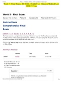 Week 5 - Final Exam_ HCA322_ Health Care Ethics & Medical Law (HCE1919A).