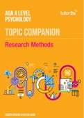 Research Methods for AQA A Level Psychology