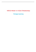 NURS 231 Module 1, 2, 3, 4, 5, 6, 7, 8, 9, 10 Exam (Latest-2023) / NURS231 Module 1, 2, 3, 4, 5, 6, 7, 8, 9, 10 Exam : Pathophysiology: Portage Learning |100% Correct Q & A|