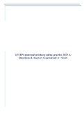 ATI Maternal Newborn Proctored Exams: ATI PN Maternal Newborn Proctored Exam study guide: Updated Package Deal: Questions & Answers; A PLUS Score Solutions