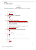 Chamberlain College of Nursing CHEM 120  CHEM 120 Exam 3 