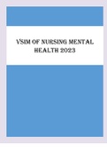 VSIM OF NURSING MENTAL HEALTH REVIEWED UPDATED 2023