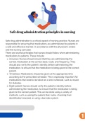 Safe drug administration principles in nursing