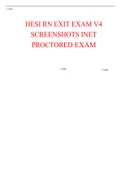 HESI RN EXIT EXAM V4 SCREENSHOTS INET PROCTORED EXAM