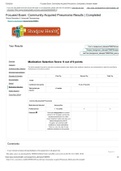 Focused Exam_ Community-Acquired Pneumonia - Medication Selection Score: 9 out of 9 points