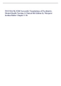 TEST BANK FOR Varcarolis' Foundations of Psychiatric-Mental Health Nursing A Clinical 8th Edition by Margaret Jordan Halter Chapter 1-36 2023 updated