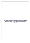 TEST BANK FOR Health Promotion Throughout the Life Span 8th Edition Chapter 1-25 by Carole Lium Edelman 2023 UPDATED