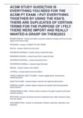 ACSM STUDY GUIDE(THIS IS EVERYTHING YOU NEED FOR THE ACSM PT EXAM. I PUT EVERYTHING TOGETHER BY USING THE KSA'S. THERE ARE DUPLICATES OF CERTAIN TERMS FOR THE PURPOSE OF I FELT THERE WERE IMPORT AND REALLY WANTED A GRASP ON THEM)2023