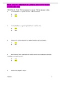 BIOL 1322 NUTRITION EXAM QUESTIONS WITH ANSWERS 2022 