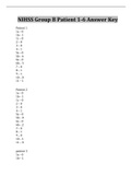 NIHSS Group A,B And C Patient 1-6 Answer Key