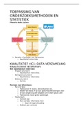 College aantekeningen Toepassing van Onderzoeksmethoden en Statistiek (TOE) 